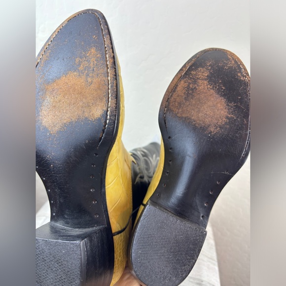 Womens Western Boots Size 9.5 cowboy leather - Picture 6 of 6